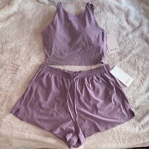 NEW Size 14 Lululemon Align High Neck Tank Top & Pace Rival High-Rise 3” Short
